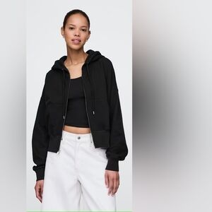 GAP French Terry Oversized Zip Wedge Hoodie -  Size M